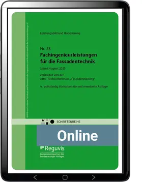 Fachingenieurleistungen für die Fassadentechnik - Leistungsbild und Honorierung Onlineversion