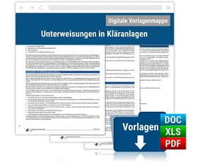 Unterweisungen in Kläranlagen. Online-Ausgabe