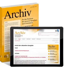 Archiv für das Studium der neueren Sprachen und Literaturen (ARCHIV)