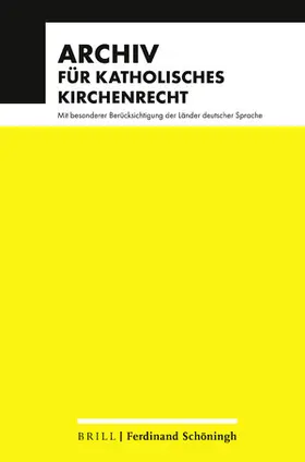 Archiv für katholisches Kirchenrecht