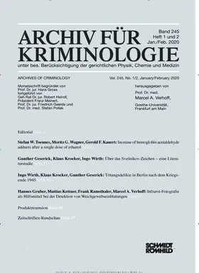 Archiv für Kriminologie