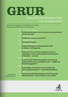 Gewerblicher Rechtsschutz und Urheberrecht (GRUR)