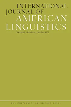International Journal of American Linguistics