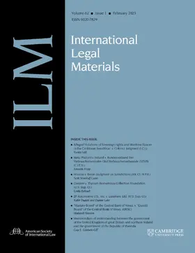 International Legal Materials