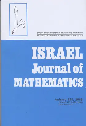 Israel Journal of Mathematics
