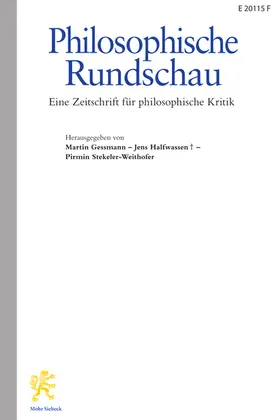 Philosophische Rundschau (PhR)
