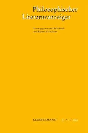 Philosophischer Literaturanzeiger