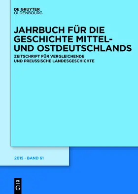 Jahrbuch für die Geschichte Mittel- und Ostdeutschlands