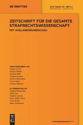 Zeitschrift für die gesamte Strafrechtswissenschaft