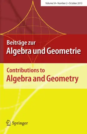 Beiträge zur Algebra und Geometrie / Contributions to Algebra and Geometry