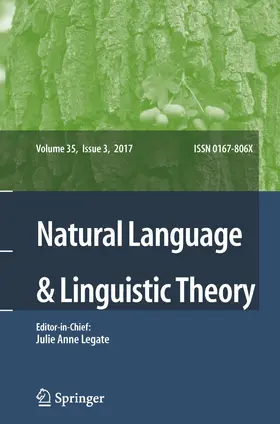 Natural Language & Linguistic Theory