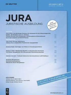 JURA - Juristische Ausbildung