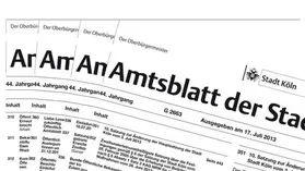 Amtsblatt der Stadt Köln