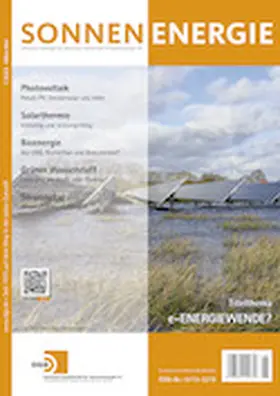 Sonnenenergie: entwickeln, anwenden, vermarkten
