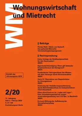 WuM - Wohnungswirtschaft und Mietrecht