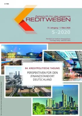 Zeitschrift für das gesamte Kreditwesen - ZfgK