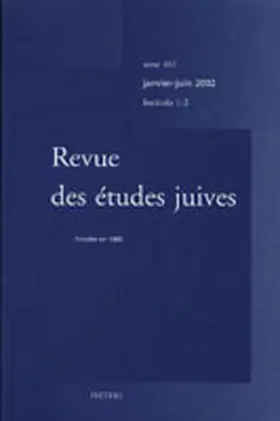 Revue des Études Juives