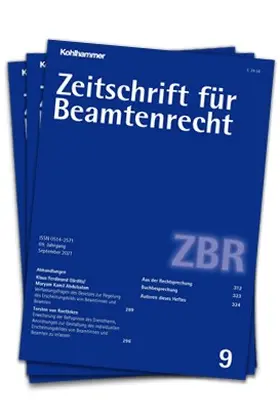 Zeitschrift für Beamtenrecht