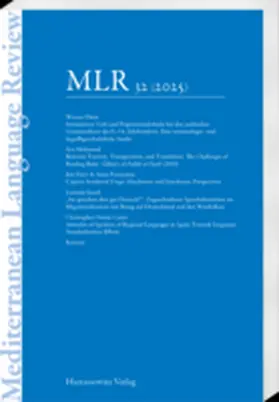 Mediterranean Language Review