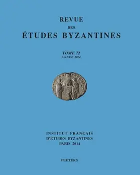 Revue des Études Byzantines
