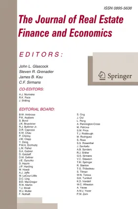 The Journal of Real Estate Finance and Economics