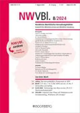 Nordrhein-Westfälische Verwaltungsblätter (NWVBl.)