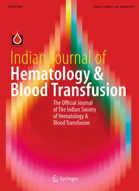 Indian Journal of Hematology and Blood Transfusion