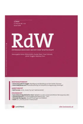 RdW - Österreichisches Recht der Wirtschaft
