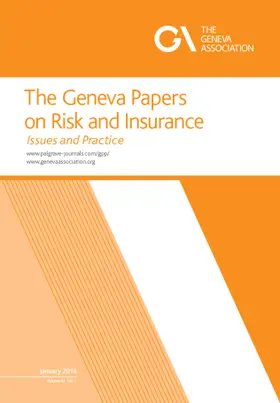 The Geneva Papers on Risk and Insurance - Issues and Practice