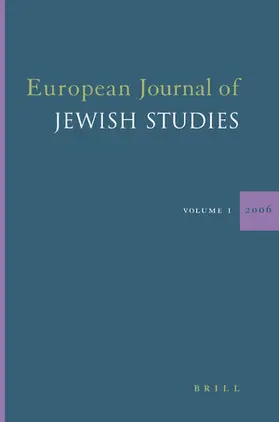 European Journal of Jewish Studies