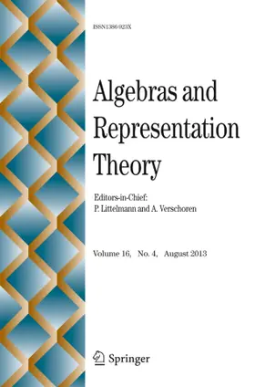 Algebras and Representation Theory
