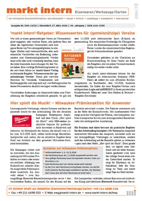 markt intern Eisenwaren/Werkzeuge/Garten