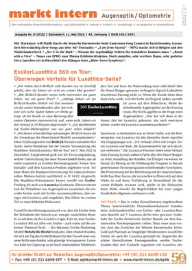 markt intern Augenoptik/Optometrie