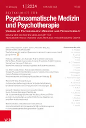 Zeitschrift für Psychosomatische Medizin und Psychotherapie