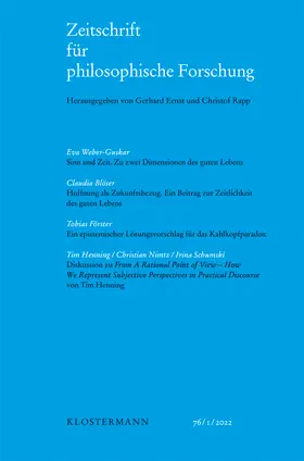 Zeitschrift für philosophische Forschung