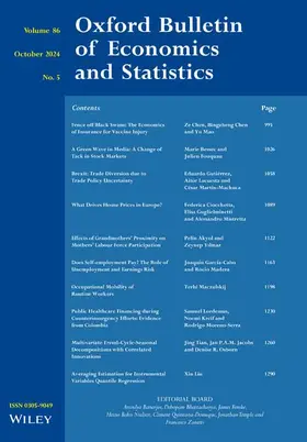 Oxford Bulletin of Economics and Statistics