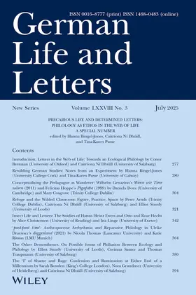 German Life and Letters