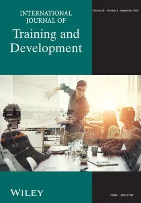 International Journal of Training and Development