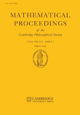 Mathematical Proceedings of the Cambridge Philosophical Society
