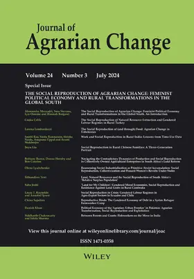 Journal of Agrarian Change
