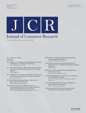 Journal of Consumer Research