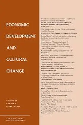 Economic Development and Cultural Change
