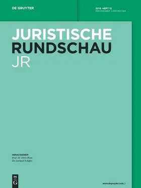 Juristische Rundschau