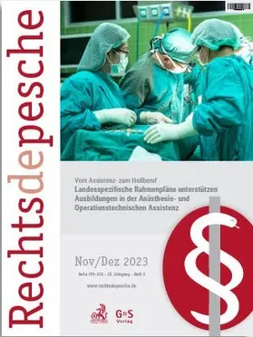 Rechtsdepesche für das Gesundheitswesen
