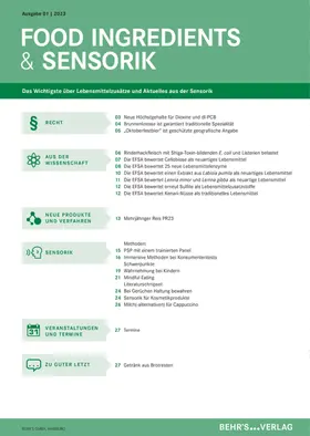 Food Ingredients & Sensorik
