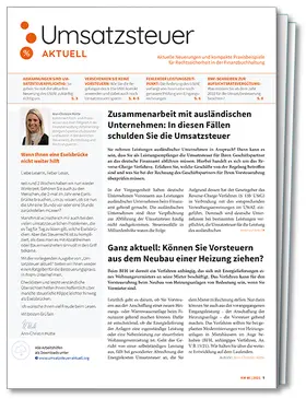Umsatzsteuer aktuell