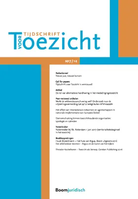 Tijdschrift voor Toezicht