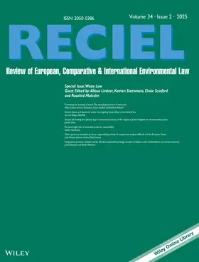 Review of European, Comparative & International Environmental Law