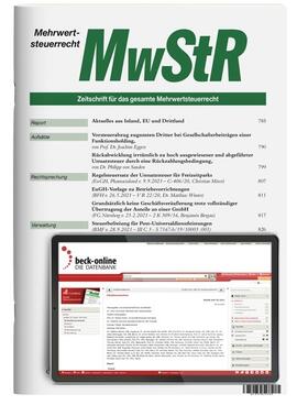 MehrwertSteuerrecht (MwStR)
