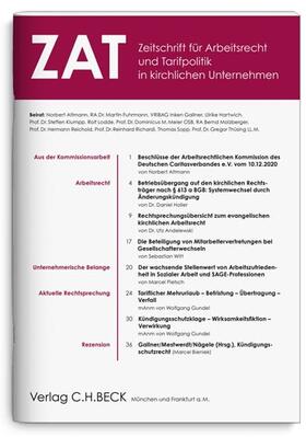 ZAT – Zeitschrift für Arbeitsrecht und Tarifpolitik in Kirche und Caritas